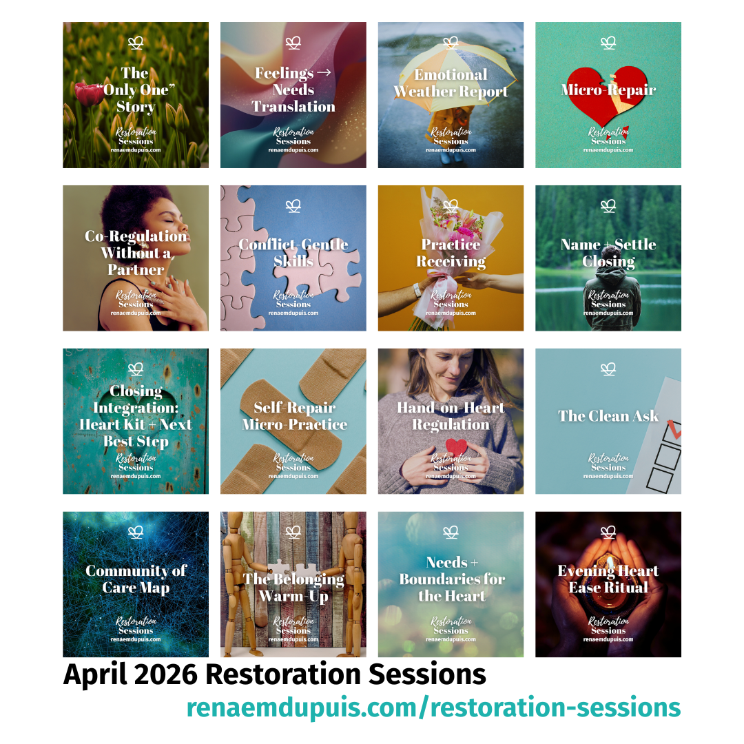 Restoration Sessions Apr 2026