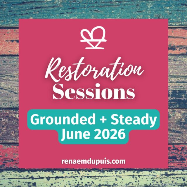 If your body has been carrying the stress before your mind can name it… June is for you. 🌿

Grounded and Steady is this month’s Restoration Sessions retreat: a free, virtual, body-centered space to help you notice early body signals, settle your nervous system gently, and build support for sleep, nourishment, movement, and restoration.

June 18–20, 2026
Free + virtual • starts 10:00 AM PDT • 48-hour replay
Register here ⤵️
https://renaemdupuis.com/restoration-sessions/

#restorationsessions #bodycenteredpractices #nervoussystemregulation #stresssupport #caregivers #helpingprofessionals
