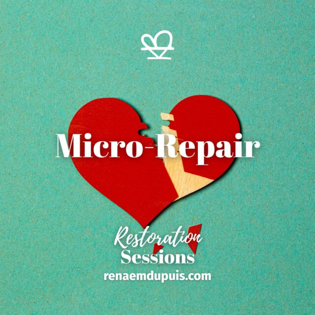 Micro-Repair: A Gentle Return to Connection

Repair can be small…and still be real. ✅

Micro-Repair helps you write one short message: acknowledge + care + next step.

April Restoration Sessions — A Way Back to Yourself (and Others)

📅 Apr 16–18, 2026 • free + virtual • replay 48 hours

https://renaemdupuis.com/restoration-sessions/

#restorationsessions #relationshiprepair #communication #healthyrelationships
