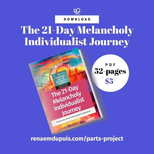 The 21-Day Melancholy Individualist Journey Companion Workbook

If the free micro-journeys resonate and you want a deeper, steadier path, the 21-Day Melancholy Individualist Journey Companion Workbook is here.

This workbook is for the part of you that:

- feels deeply
- longs for meaning
- notices what’s missing
- and has sometimes been told that your sensitivity is too much

Inside, we move through:
Awareness → Discovery → Integration

Not to fix your depth.
But to understand it, support it, and build a kinder relationship with your inner world.

📘 Get the workbook here:
https://renaemdupuis.com/product/the-21-day-melancholy-individualist-journey-companion-workbook/

#melancholyindividualist #workbook #partsproject #selfunderstanding #emotionalhealth #selfcompassion
