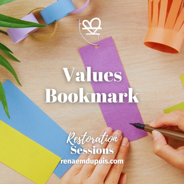 What do you want your mind to return to?

Clarity.
Steadiness.
One thing at a time.
Enough.

In Values Bookmark, we’ll create a small visual anchor for real life.

📅 May 14–16, 2026
Free + virtual • 48-hour replay

https://renaemdupuis.com/restoration-sessions/

#restorationsessions #values #creativepractice #mentalclarity #mindcentered
